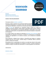 Modelo Carta Presentacion Vigilante Seguridad