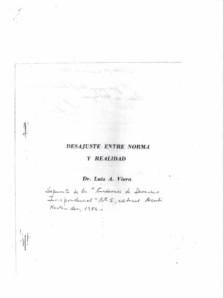 DR - Viera Desajuste Entre Norma y Realidad - 20230320 - 0001 | PDF