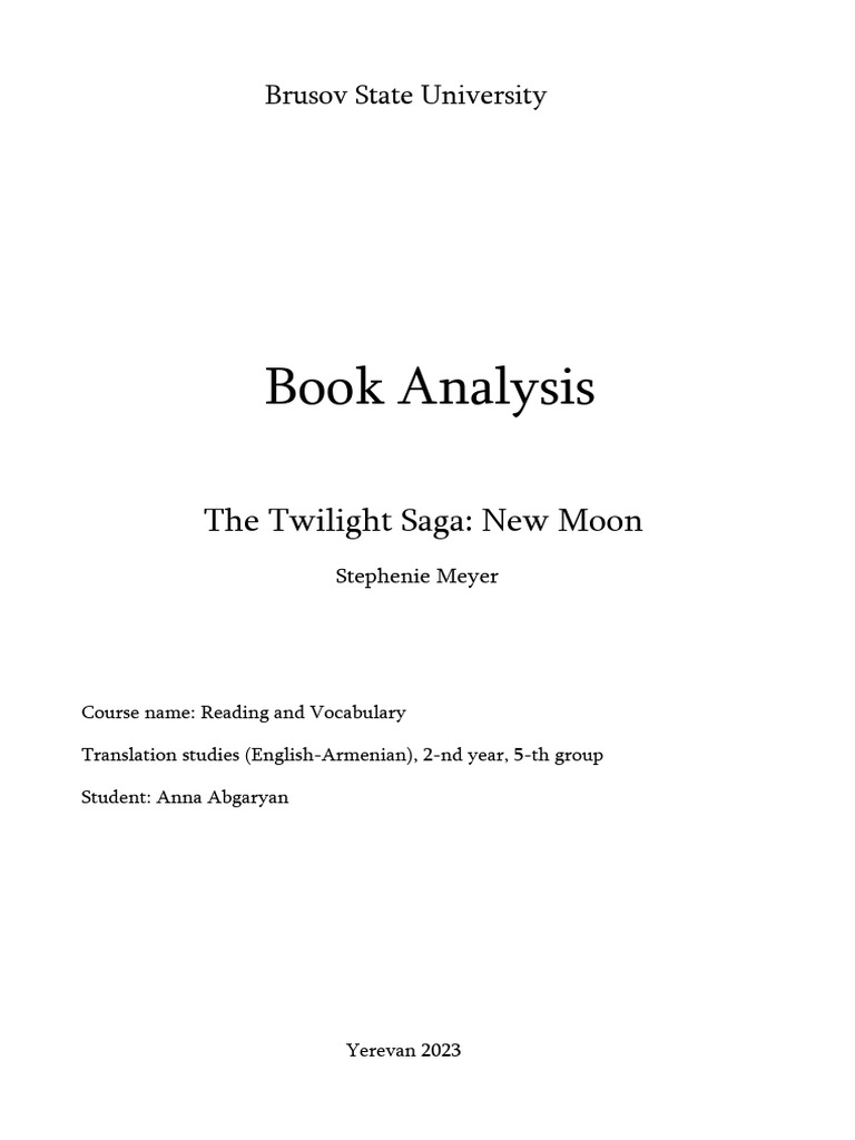 New Moon PDF Twilight (Novel Series)
