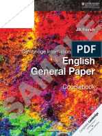Cambridge International As Level English Genral Paper Jill Pavich PDF Free
