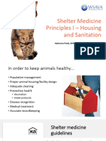 Shelter Medicine Principles I - Housing and Sanitation