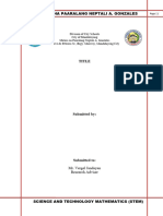 Template of Research Proposal