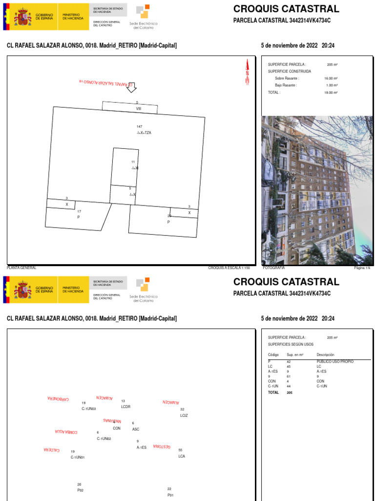 Croquis Catastral Parcela 3442314VK4734C | PDF