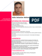 Eddie Sebastian Balderas Hernandez: Información Personal