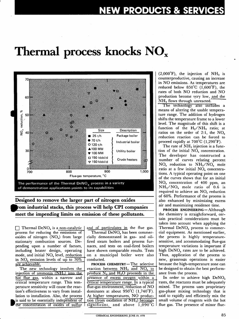 Thermal Process Knocks NOx | PDF