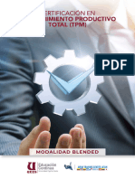 Contenido Certificación en Mantenimiento Productivo Total TPM 1