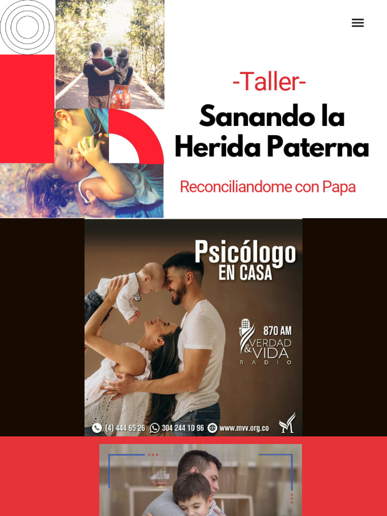 Sanando la Herida Paterna: Taller Virtual | PDF | Amor | Las emociones