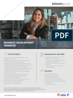 Business Development Manager - Bilstein Group 2y