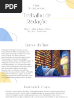 Trabalho de Redação Divertidamente