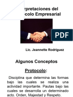 Interpretaciones Del Protocolo Empresarial Nov 2009