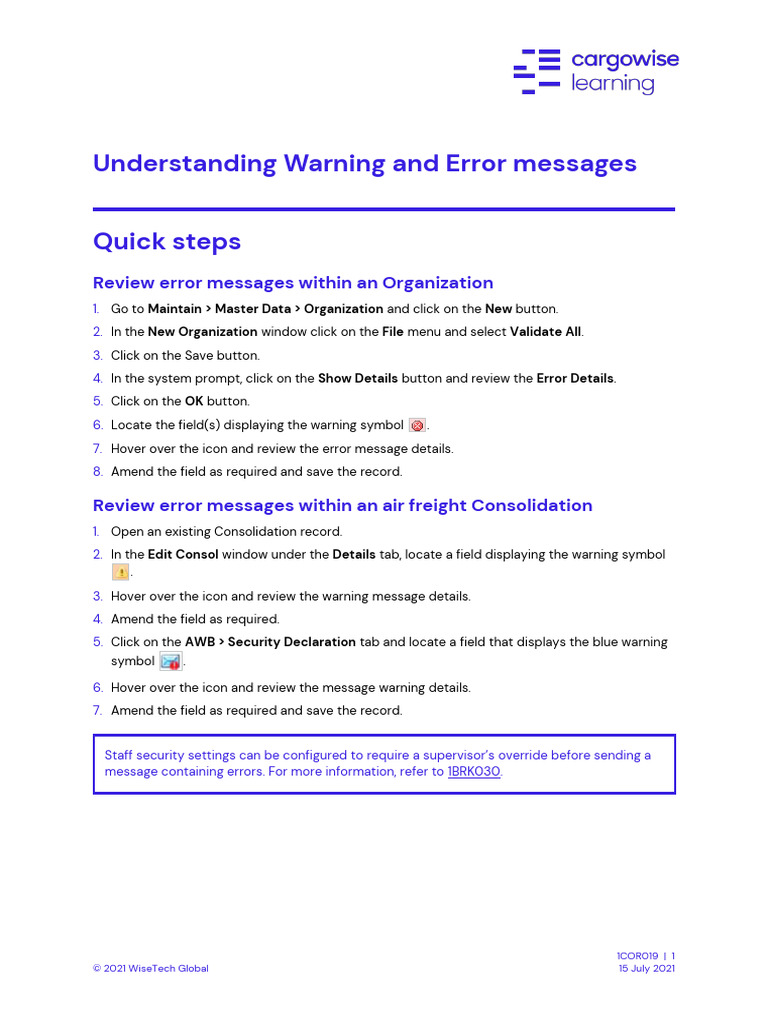Understanding Warning and Error Icons | PDF | Icon (Computing ...