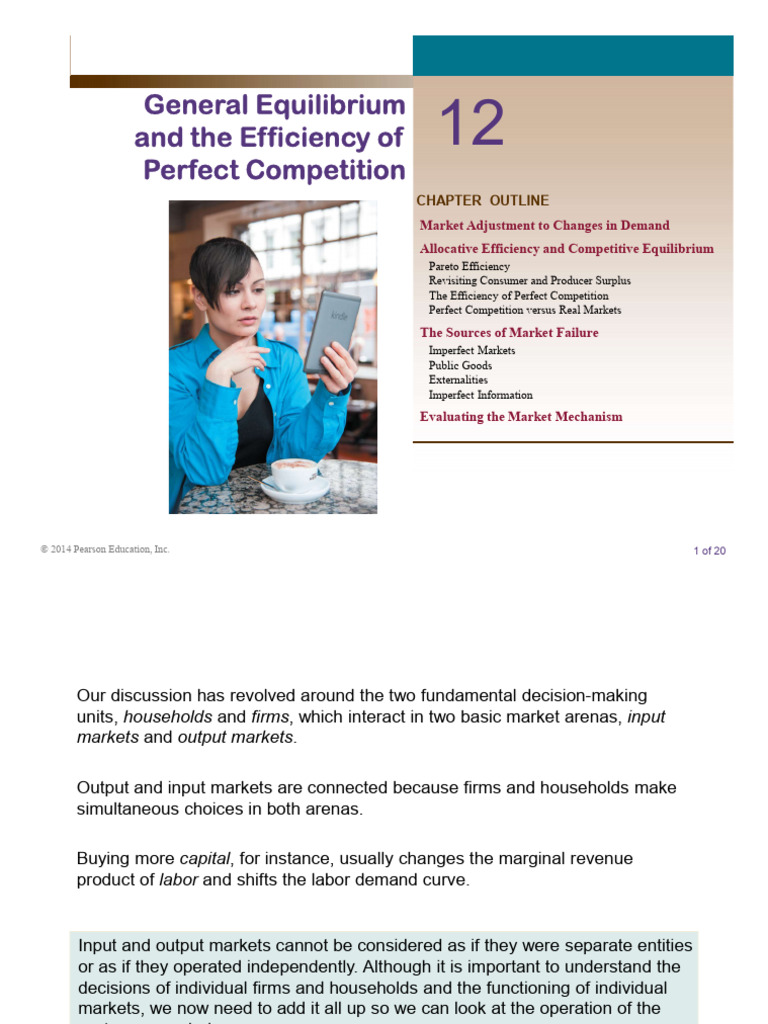 General Equilibrium and Market Efficiency | PDF | Perfect Competition ...