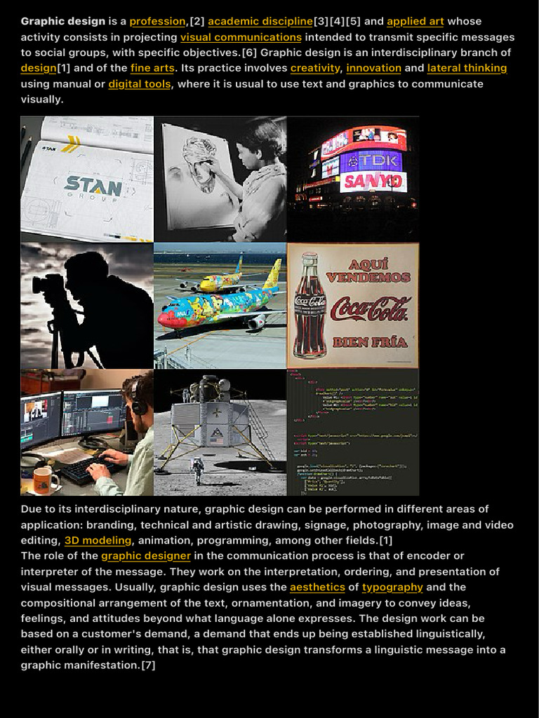 Overview of Graphic Design Applications | PDF