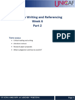 Week 6 - Research Writing and Referencing - Part 2