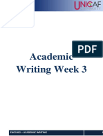 Week 3 - 5 Paragraph Sample Essay