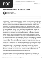 The Adventure of The Second Stain by Arthur Conan Doyle - Short Stories