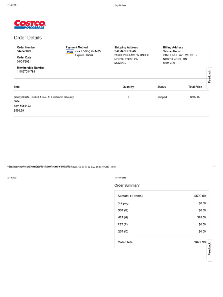 Costco Invoice PDF | PDF | Sales | Government Finances