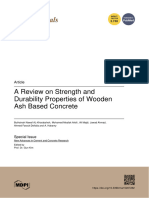 A Review On Strength and Durability Properties of Wooden Ash Based Concrete