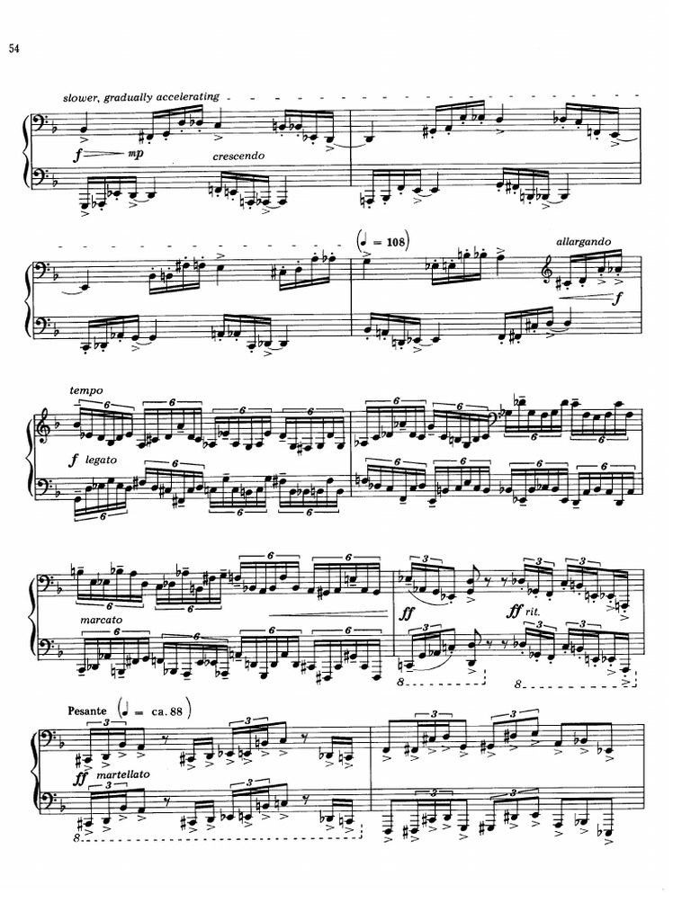 Rzewski - Variations On The People United Will Never Be Defeated - 4 | PDF