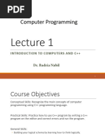 Programming Lecture 1