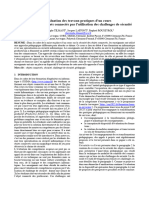 Évaluation Des Travaux Pratiques D'un Cours Sur La Sécurité Des Objets Connectés Par L'utilisation Des Challenges de Sécurité