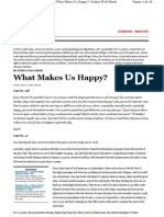 What Makes Us Happy