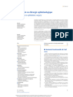 Anesthésie en Chirurgie Ophtalmologique: Anesthesia in Ophthalmic Surgery