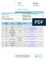 Programa de Curso FD-0548 Introducción A La Pedagogía