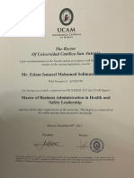 MBA Certificate PDF