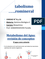 Revisión de Conceptos. Metabolismo Hidromineral Del Agua