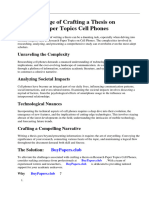 Research Paper Topics Cell Phones