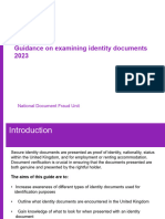Guidance On Examining Identity Documents