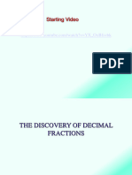 The Discovery of Decimal Fractions