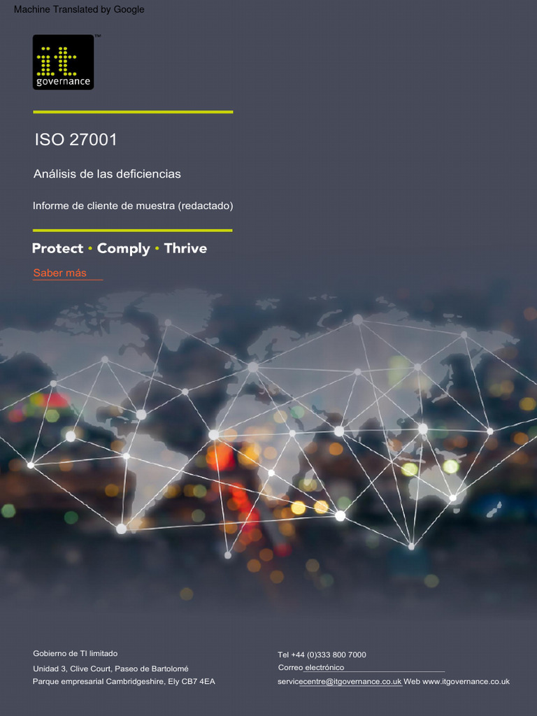 Extracto Del Reporte de ISO 27001 Gap Analysis | PDF | Seguridad de ...