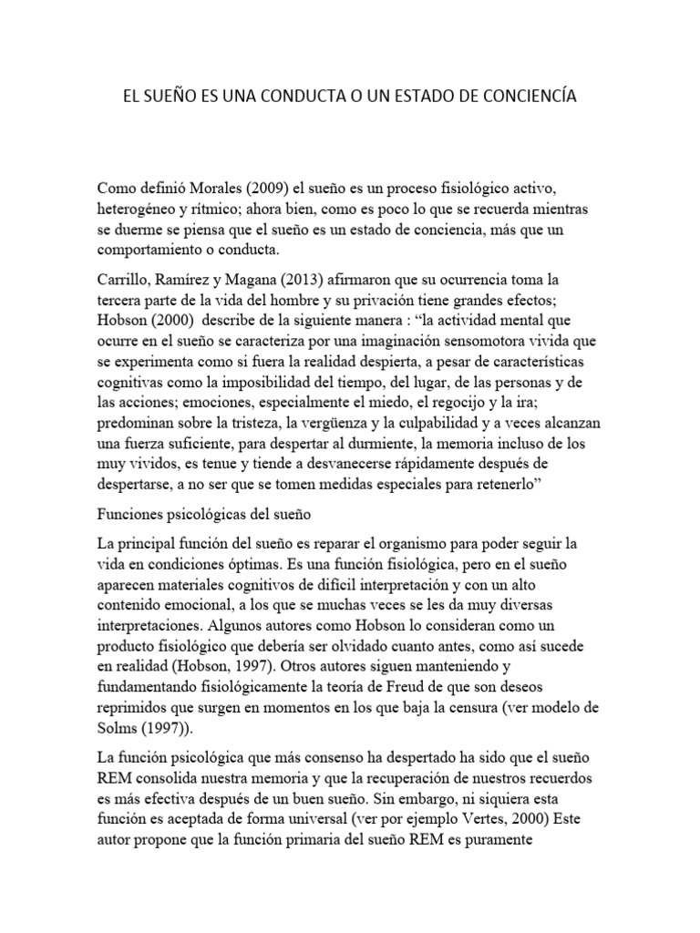 Funciones y efectos del sueño en la salud | PDF | Dormir | Las emociones
