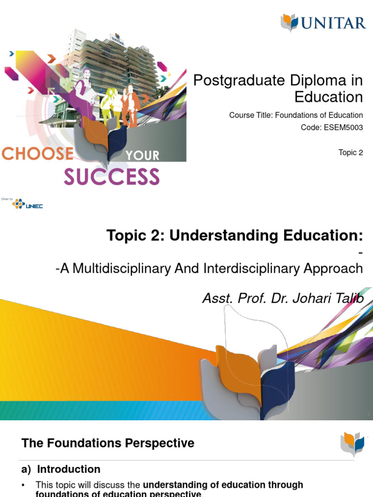 Topic 2 Understanding The Education Pdf Interdisciplinarity