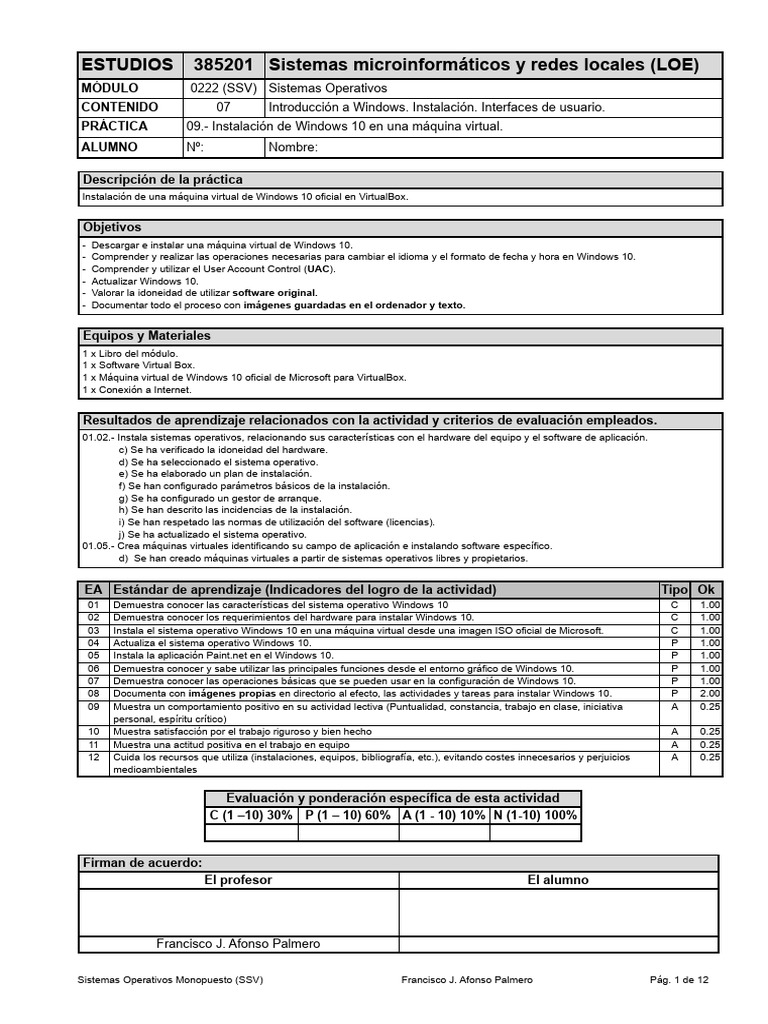 Ssv t09c instalaci n de windows 10 en vbox iso pdf windows 10