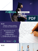 Semana 1 - Comprensión y Producción de Textos 1