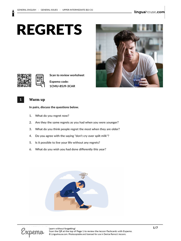 Regrets British English Teacher | PDF | Vocabulary
