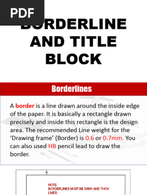 2. TITLE BLOCK & PLATE NO. 1