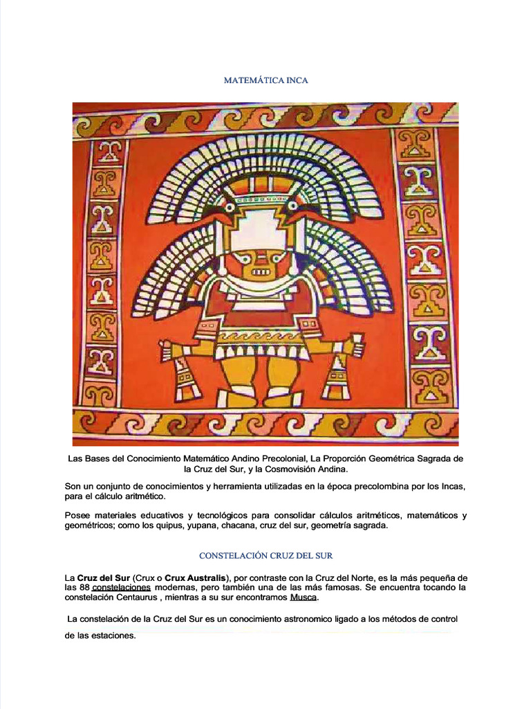 Matemática y Yupana Inca | PDF