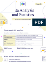 Data Analysis and Statistics - 4th Grade by Slidesgo