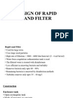 Design of Rapid Sand Filter