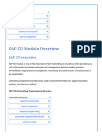 SAP CO Module Overview - SAP Training Tutorials