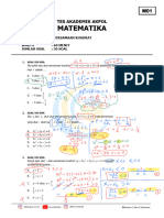 Group B MATEMATIKA M01 PERSAMAAN KUADRAT SOAL