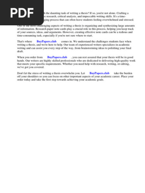 Research Paper Note Cards Examples Mla