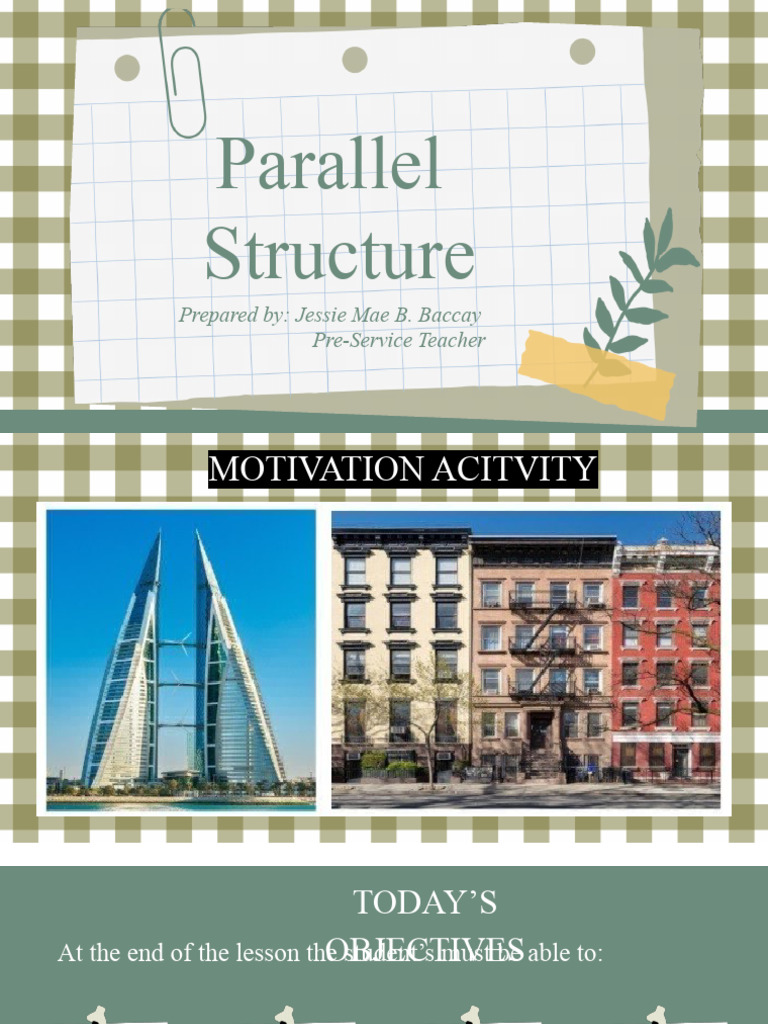 Parallel and Non Parallel Structure PDF Phrase Adjective