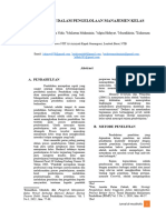 Artikel Jurnal PENDEKATAN DALAM PENGELOLAAN MANAJEMEN KELAS