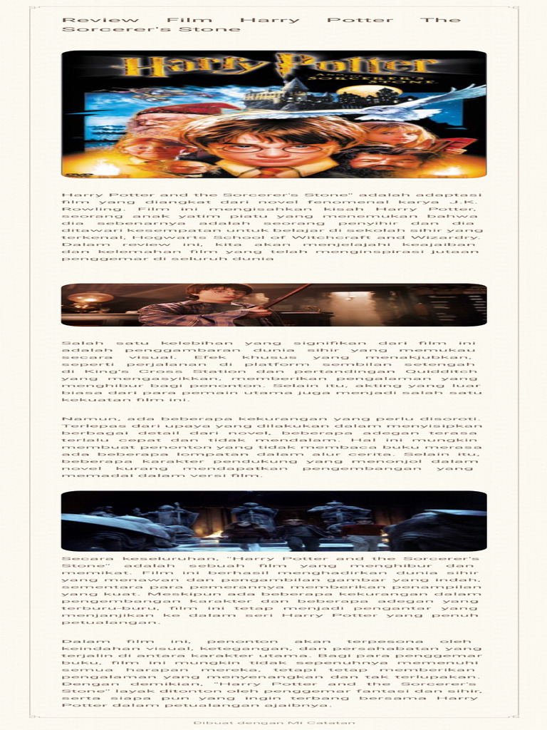 Review Film Harry Potter | PDF