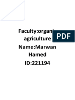 Faculty:organic Agriculture Name:Marwan Hamed ID:221194